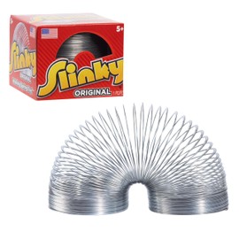 Just Play The Original Slinky Walking Spring Toy, 2.75-inch Diameter Metal Slinky, Fidget Toys
