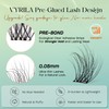 VYRILA Self-Adhesive Lash Cluster, Pre-Glued Clusters, Pop-On Faux Eyelashes, 3D