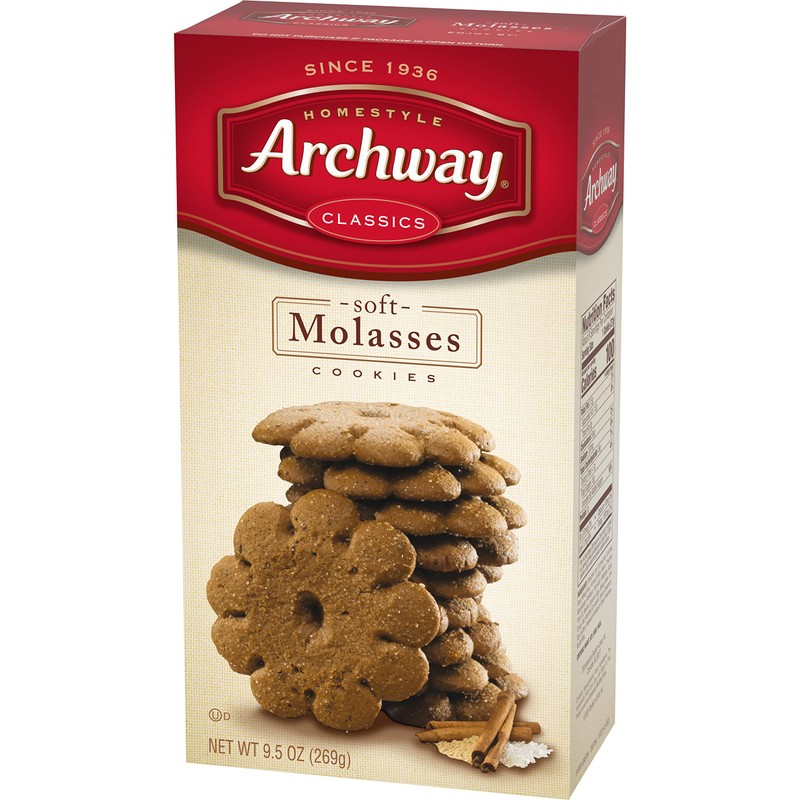 Archway Cookies, Soft Molasses Cookies, 9.5 Oz (Pack of 9)