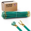 (25 Pack) 8″ Stranded Copper Grounding Pigtails | Pre-Stripped Fork