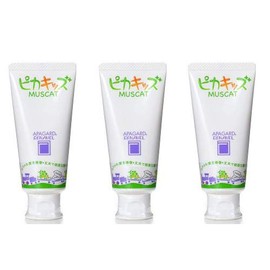 [Oral Care] [Dentry] Apagard Linen Pika Kids 1.8 oz (50 g) 3 Bottles [Toothpaste] Flavor: Muscat Mint