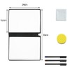 Mini Whiteboard Piccola Lavagna Bianca Pieghevole Taccuino Riutilizzabile