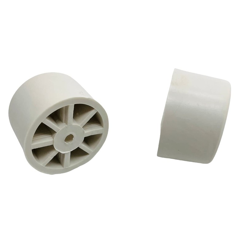 Rubber Door Stops/Wall Protectors with Screws (Large (33mm) White)