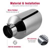 Upower 4" to 10" Exhaust Tip Mirror Polished 4 Inch