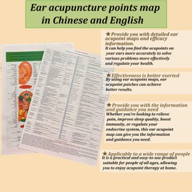 GGFSSQ Ear Seeds Acupuncture Kit - 20 Pieces - Acupressure with Ears Seed, with Bonus Free Chart and Brass Acupressure Probe - for Balance & Wellness (transparent-20pcs)