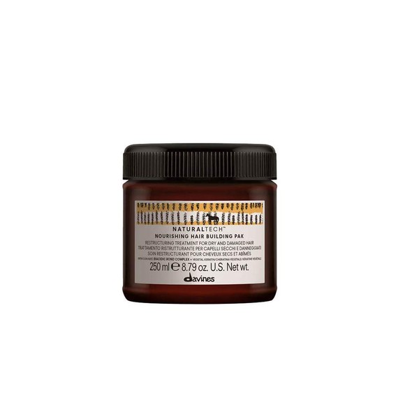 Davines Naturaltech NOURISHING Hair Building Pack, Restructure The Hair Shaft While Adding Shine And Body, 8.81 oz.