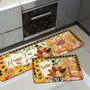 APROPHIC Fall Kitchen Mat Pumpkin Sunflower Kitchen Mats for Floor