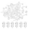 PATIKIL M3x10mm Clear Acrylic Screw and Hex Nut Kit 50