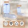 Large Dog Water Bowl Dispenser,3 Gallon/11L Gravity Automatic Pet Water