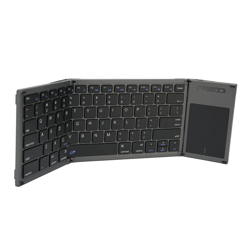 Portable Bluetooth Keyboard Foldable Multi Device Travel Keyboard with Touchpad