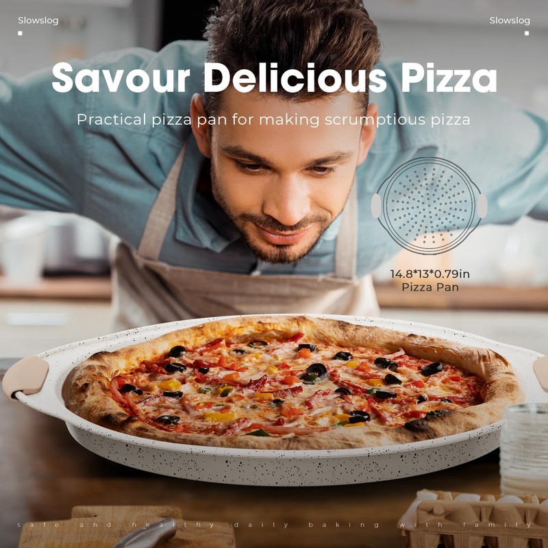 11-Piece Baking Pans Set Nonstick, Stackable Bakeware, Toxin-Free Baking Pans