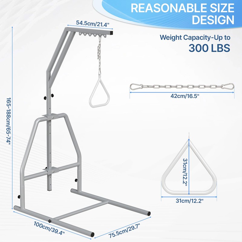 Trapeze Bar for Bed Mobility, Freestanding Mobility Support Frame