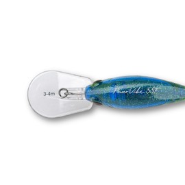 LMAB Crankbait 5.5 cm Power Vibe 55F - 3 Running Depths, Floating - Wobbler Bass, Crankbait Wobbler, Artificial Bait Fishing, Perch Wobbler, Spin Fishing Bait (Purple Rave, DR | Running Depth 3-4 m |