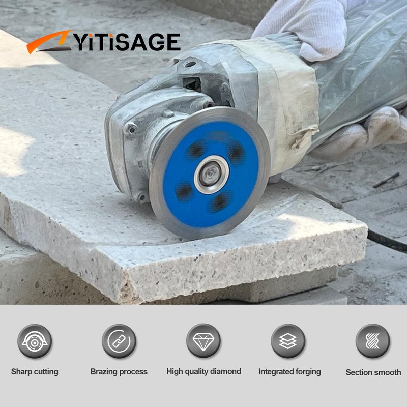 YITISAGE 3 inch Tile Diamond Saw Blade Turbo Segment Carving