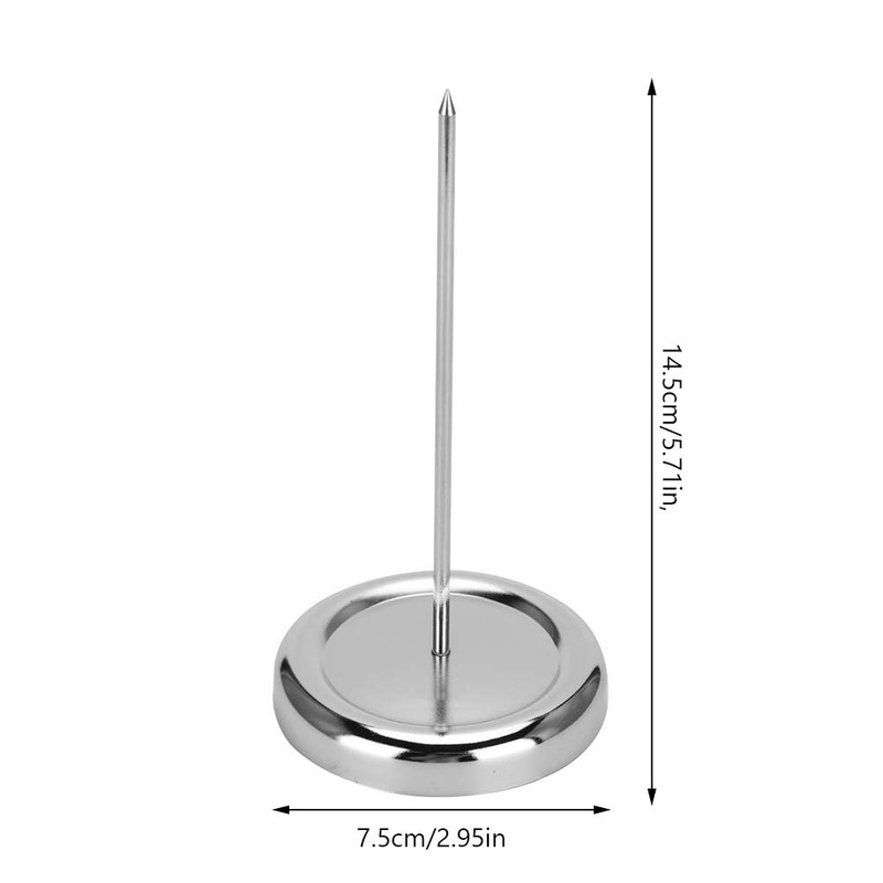 Stainless Steel Note Spike with Spikes, Note Holder Memo Holder