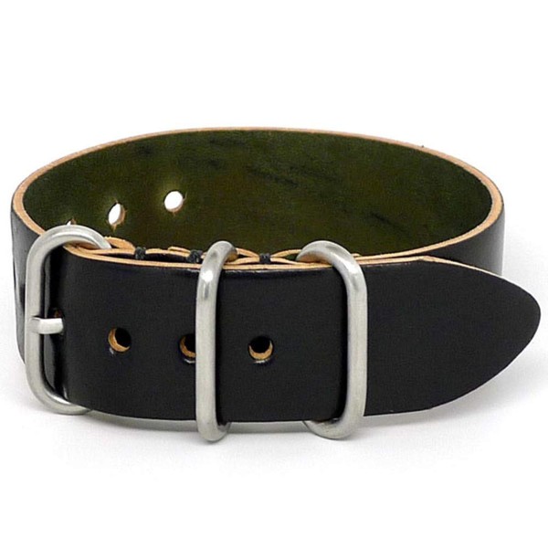 Da Luca Shell Cordovan 1 Piece Military Watch Strap -