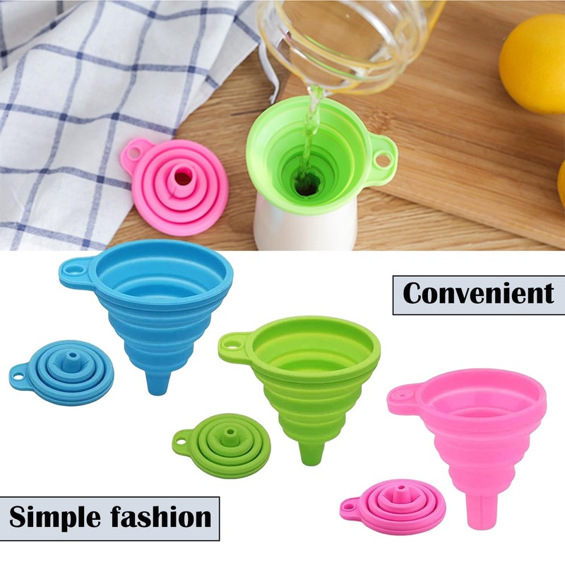 4 Pcs Funnels for Filling Bottles or Containers, Universal Size