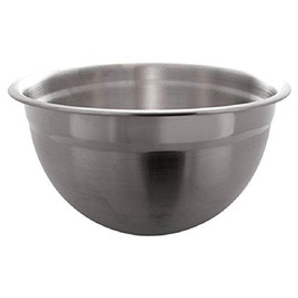 "TableCraft H834, Heavy Stainless Steel Mixing Bowl, 8 Qt, 1mm Thickness, Dishwasher Safe, 12.06"x12.06"x6.625", Ideal for Mixing, Whipping, and Prep in Kitchens"