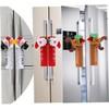 BUGUUYO Christmas Fridge Door Handle Covers 2pcs Decorative Handle Protectors