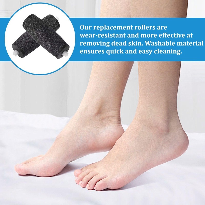 4 Pieces Foot File Replacement Rollers, Electric Foot Grinder Replacement
