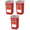 Global Sharps Container Biohazard Needle Disposal Container - 1 Quart