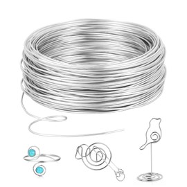 AiQInu Filo in Alluminio 3mm x 10M, Modellabile per Creazioni di Gioielli e Decorazioni