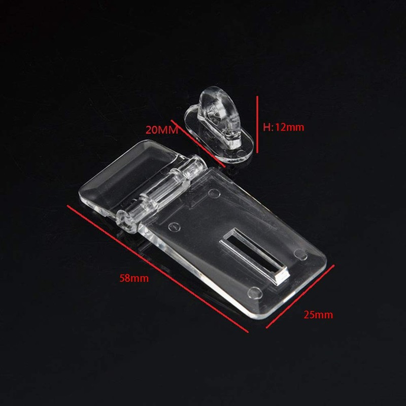 1 Set Acrylic Hasps and Staple Hinge Hasp Heavy Duty