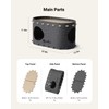 DownyPaws Cat House for Indoor Cats, Cat Bed Cave for