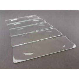 Jf Lhabo Portaobjeto 2 Cavidades Para Microscopio Paq C/5 Piezas