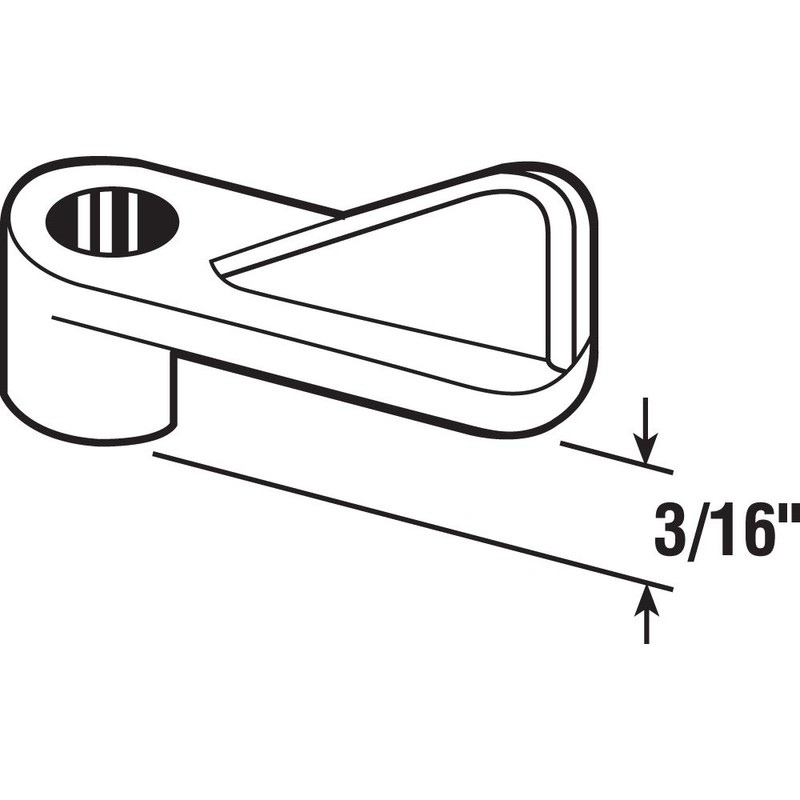 Prime-Line L 5720 Plastic Screen Clips, 3/16 In. Offset, Plastic,