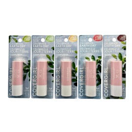 Lot of 5 Covergirl Clean Fresh Tinted Lip Balm Limited Edition Earth Day