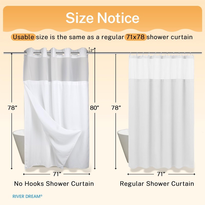 River Dream Heavyweight No Hooks Required Dotted Waffle Weave Shower
