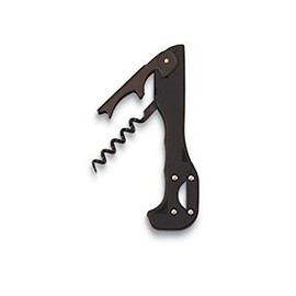 Boomerang Two-step Soft-touch Corkscrew, Black
