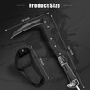 Black Sharp Folding Sickle Knife, Two Section Foldable Scythe Knife,