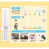 CHIPP'S Cat Delight Fuzzy Pom Pom 2 Kittens Feather Toy,