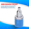 100Pcs Banana Socket M6 4mm Good Transmission Excellent Manufacture Electrical