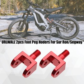 URLWALL 2pcs Foot Pegs Holder for Sur Ron Light Bee X and S Segway X160 X260 Honda CRF150F 03-19 CRF230F 03-19,CNC Aluminum Anti-rust Durable Foot Peg Clamps,Widen and Thicken Foot Peg Bracket