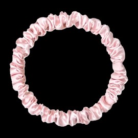 Honeylux Silk Skinny Scrunchie Pink