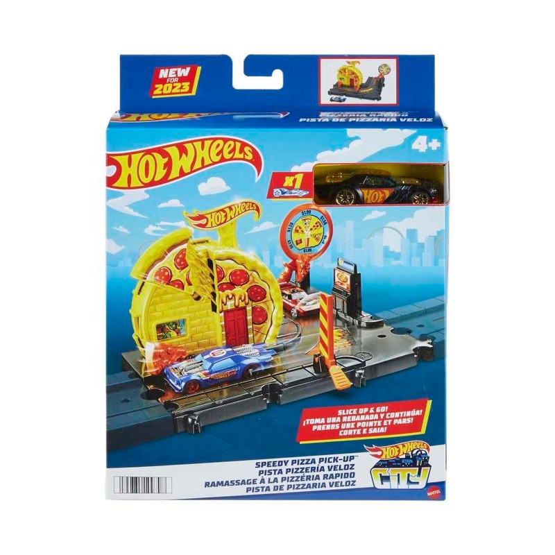 Hot Wheels Mattel City Speedy Pizza Pick-Up/from Assort