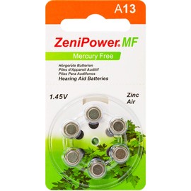ZeniPower Hearing Aid Batteries Size: 13 (60 Batteries)