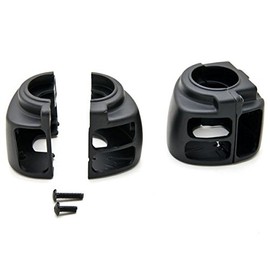 Black Switch Housings Compatible with Harley Davidson Sportster/Dyna/Softail/V-Rod (1996-2012) Cruiser Bobber Chopper Black Switch Control House