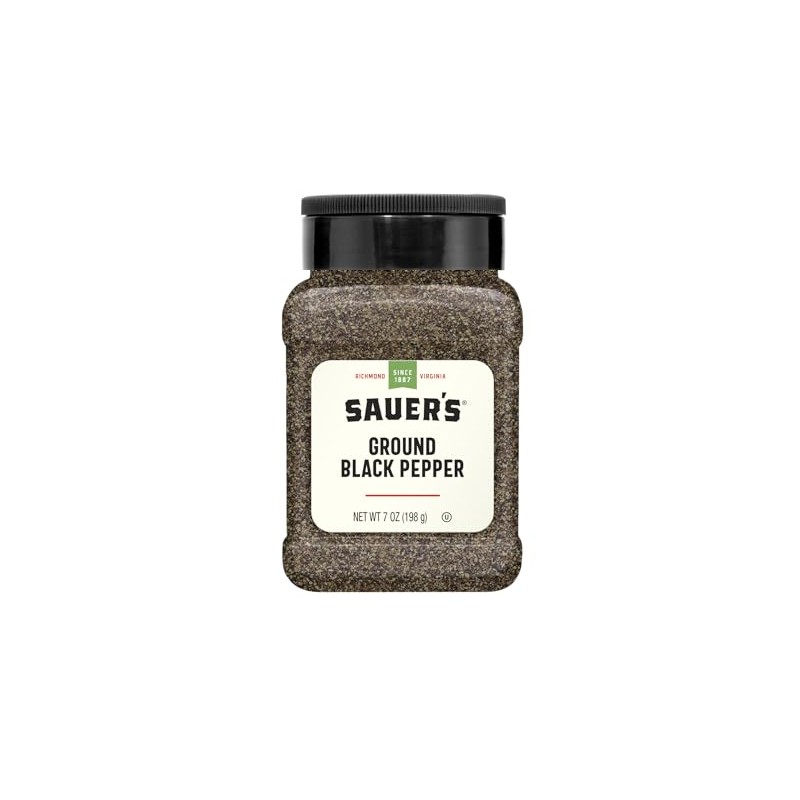 Sauer's Value, Ground Black Pepper, 7.0 Ounce (Pack of 1)