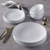 Oneida Lunette 12Pc Dinnerware Set, 15.00 LB, White