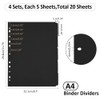 SUPERFINDINGS 20 Sheets Thick 11 Hole 5 Tabs Paper Folder