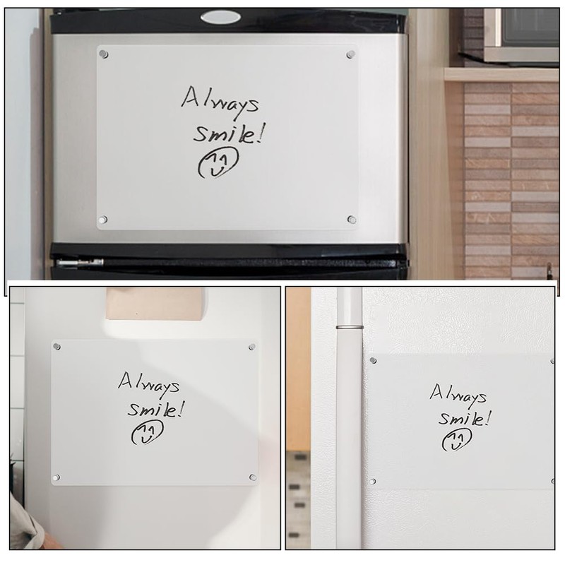 STOBOK for Erasable Erase Magnetic Fridge Shopping Planner Clear Magnet