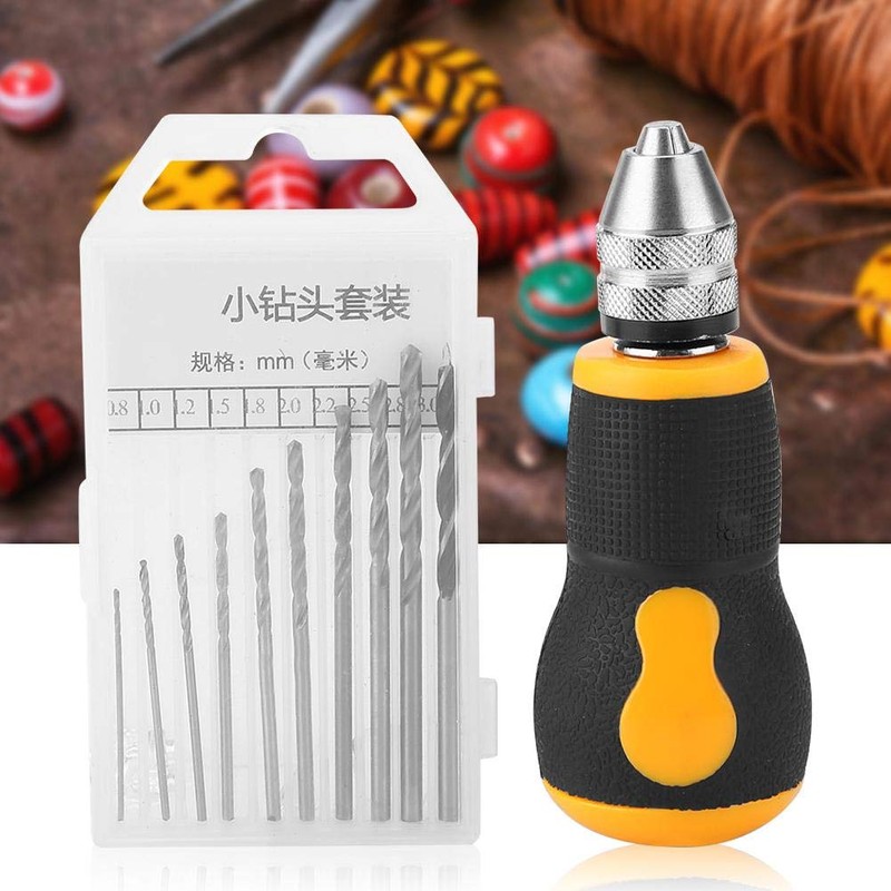 Mini Hand Drill,Portable Hand Drill Tool Set Small Hand Bits