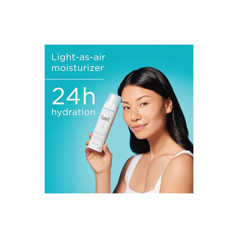 Curél Deep Moisture Spray, Spray on Moisturizer for Dry Skin,