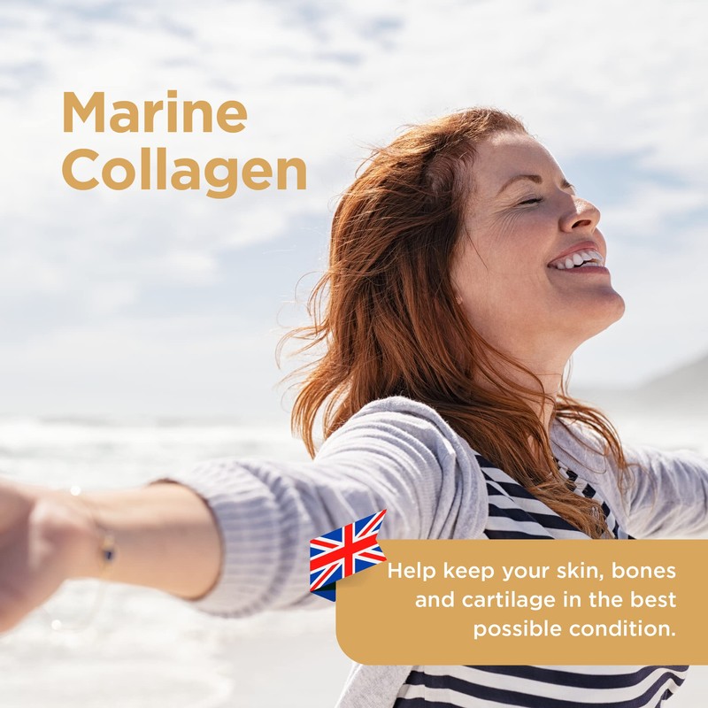 Healthspan Marine Collagen 500mg (120 Tablets) | Hydrolysed Type I