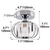 FRIXCHUR Small Chandelier Semi Flush Mount Ceiling Light Fixture Chrome