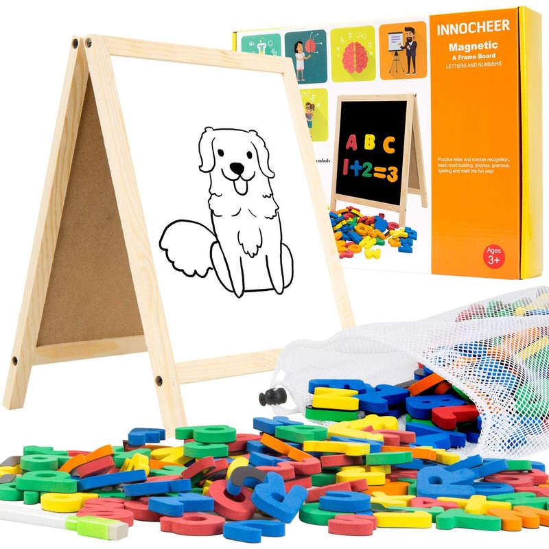 INNOCHEER Magnetic Letters and Numbers for Toddlers, Magnetic Board for